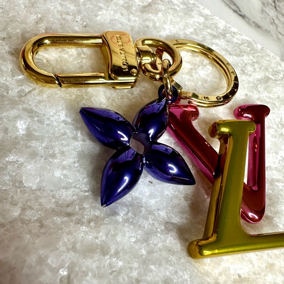 EUC Louis Vuitton Multicolor New Wave Bag Charm Key Holder - Picture 10 of 17